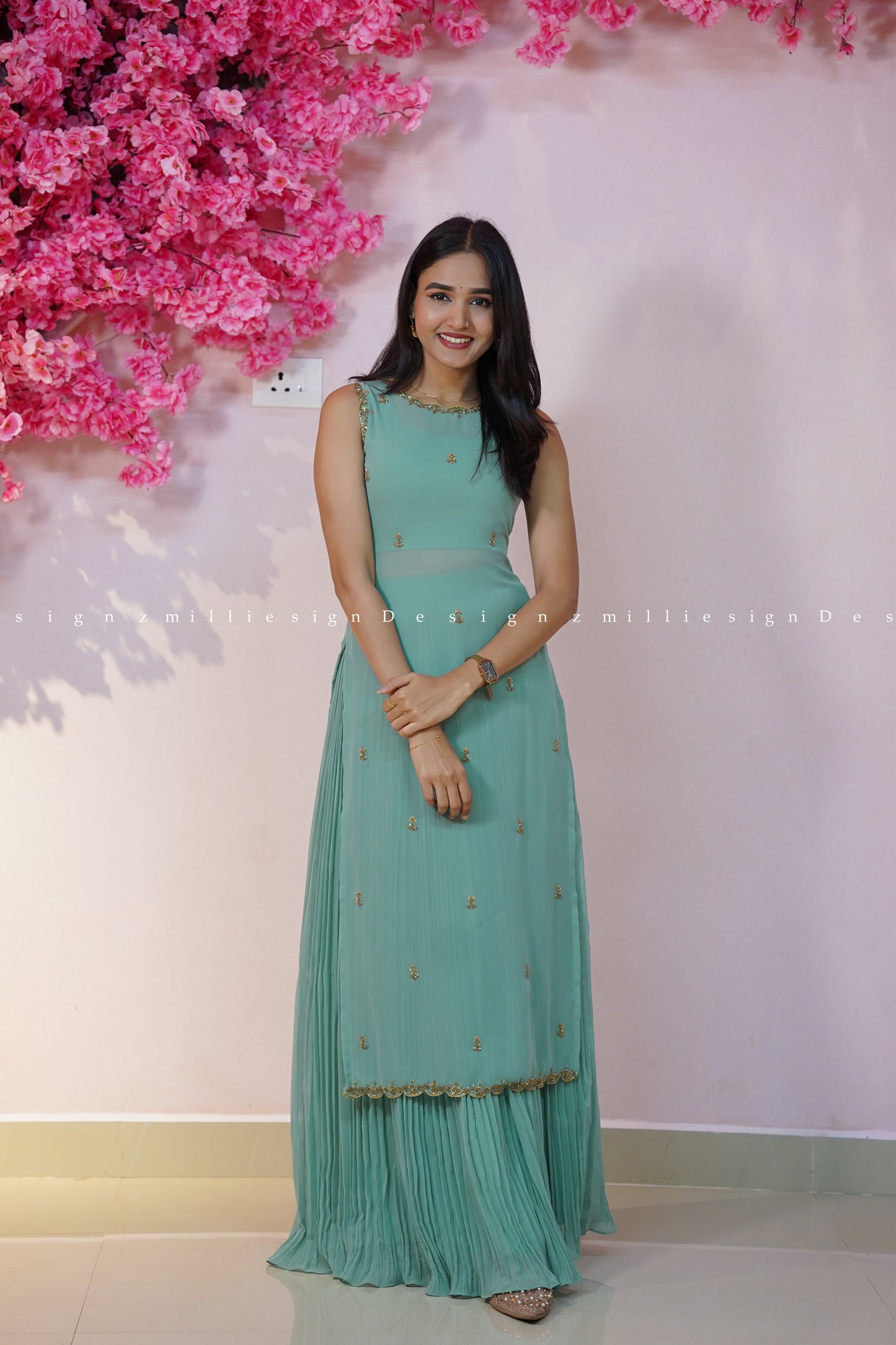 Three Piece Set Skirt, Crop Top and Jacket (MSD-179)