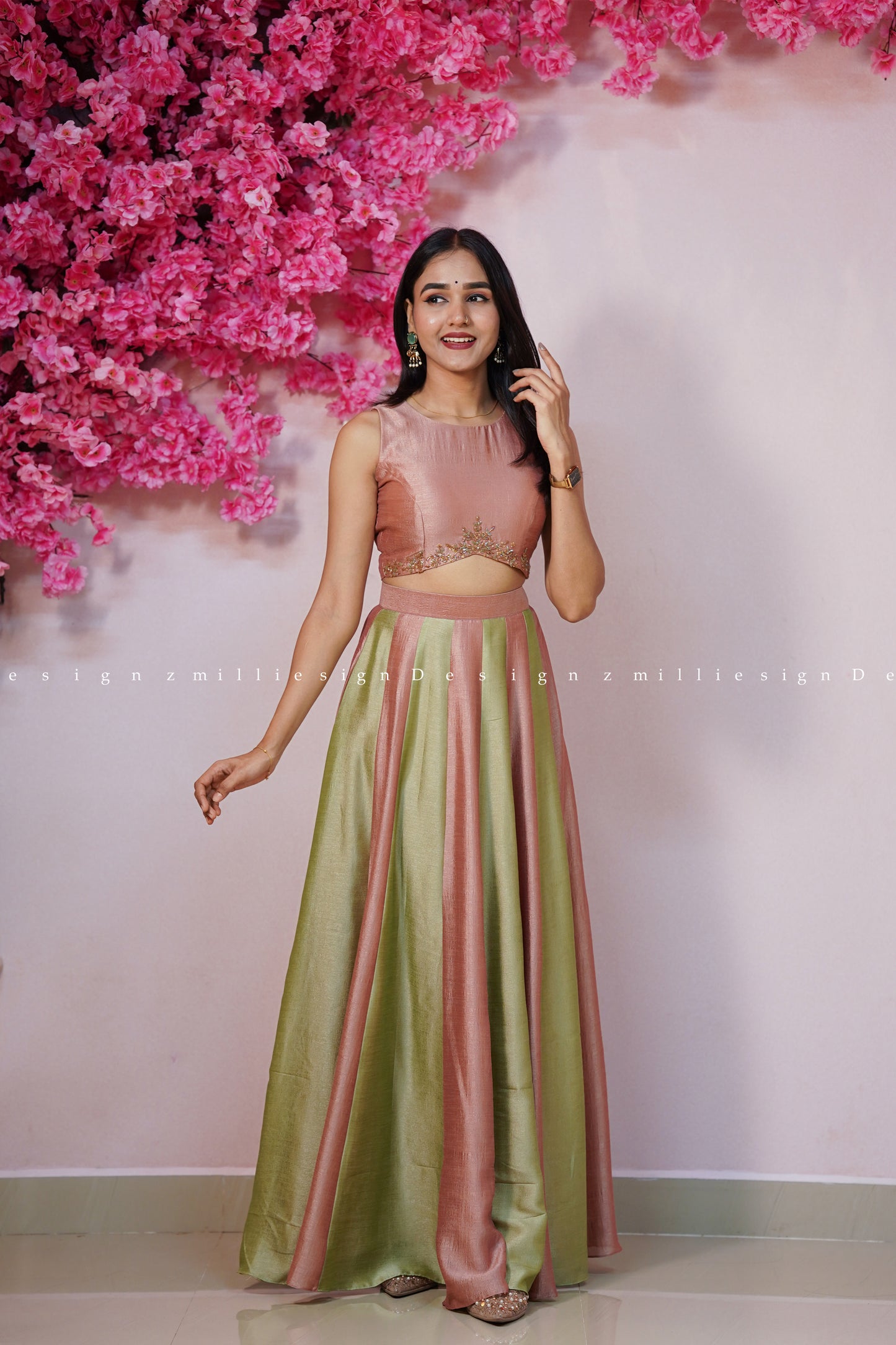 Two Piece Skirt and Crop Top (MSD-162)