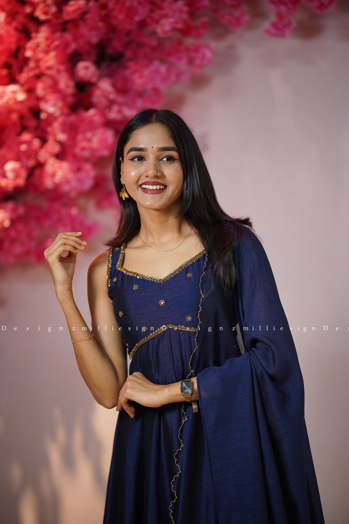 Two Piece Panel Cut Anarkali with Dupatta (MSD-148)