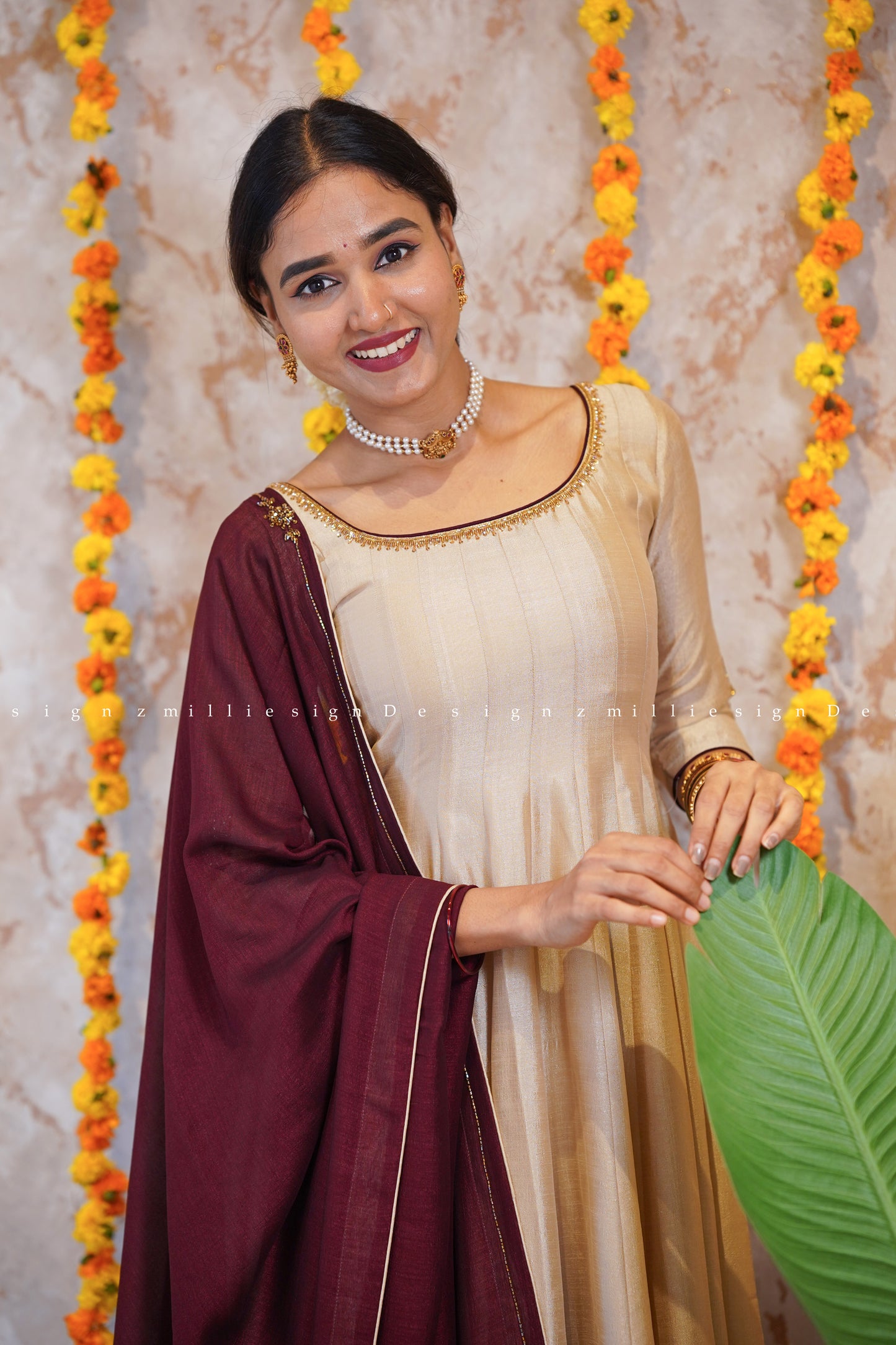 Two Piece Panel Cut Anarkali with Dupatta (MSD-145)