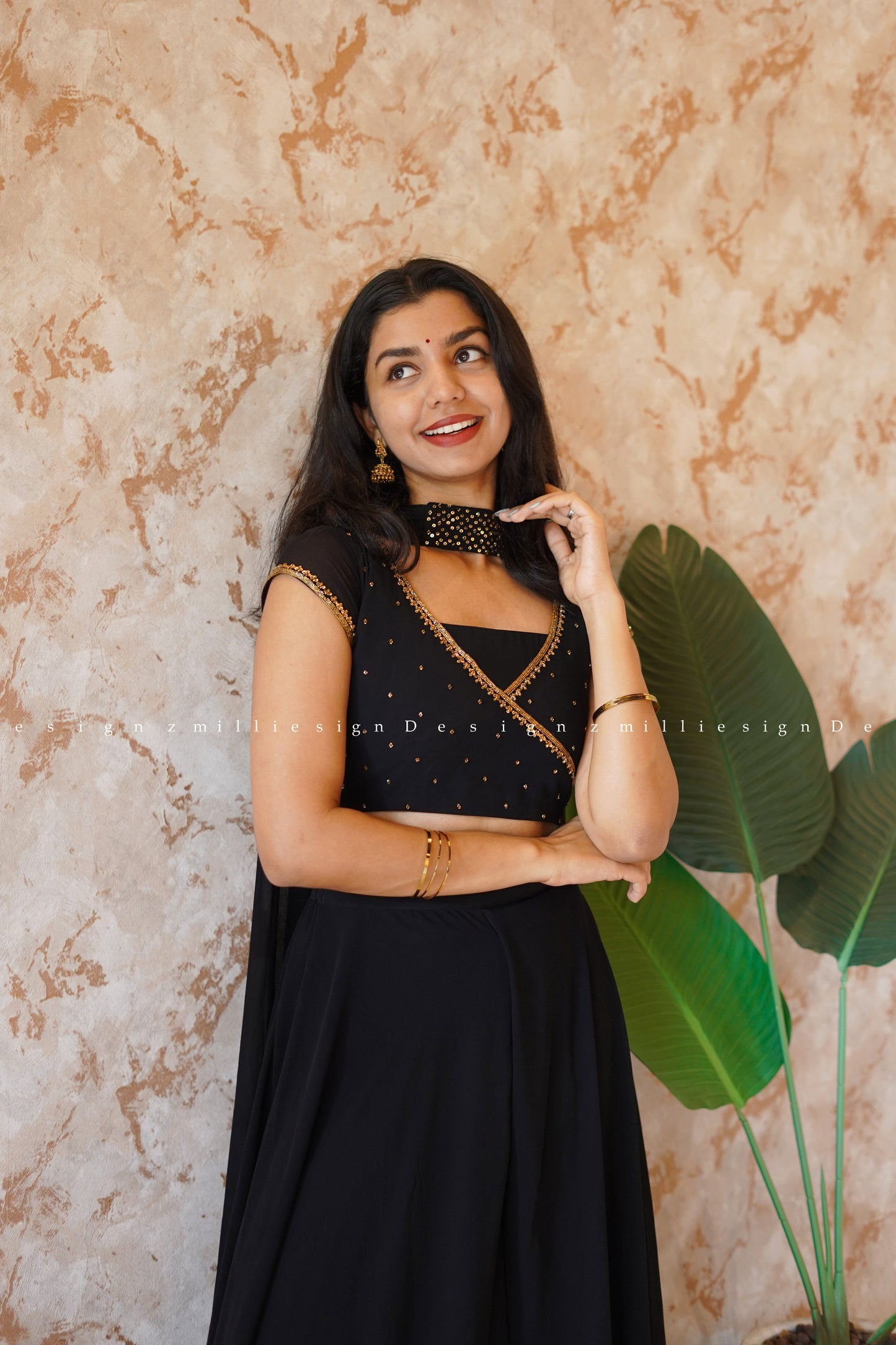 Palazzo, Top and Dupatta - 3 Piece (MSD-069)