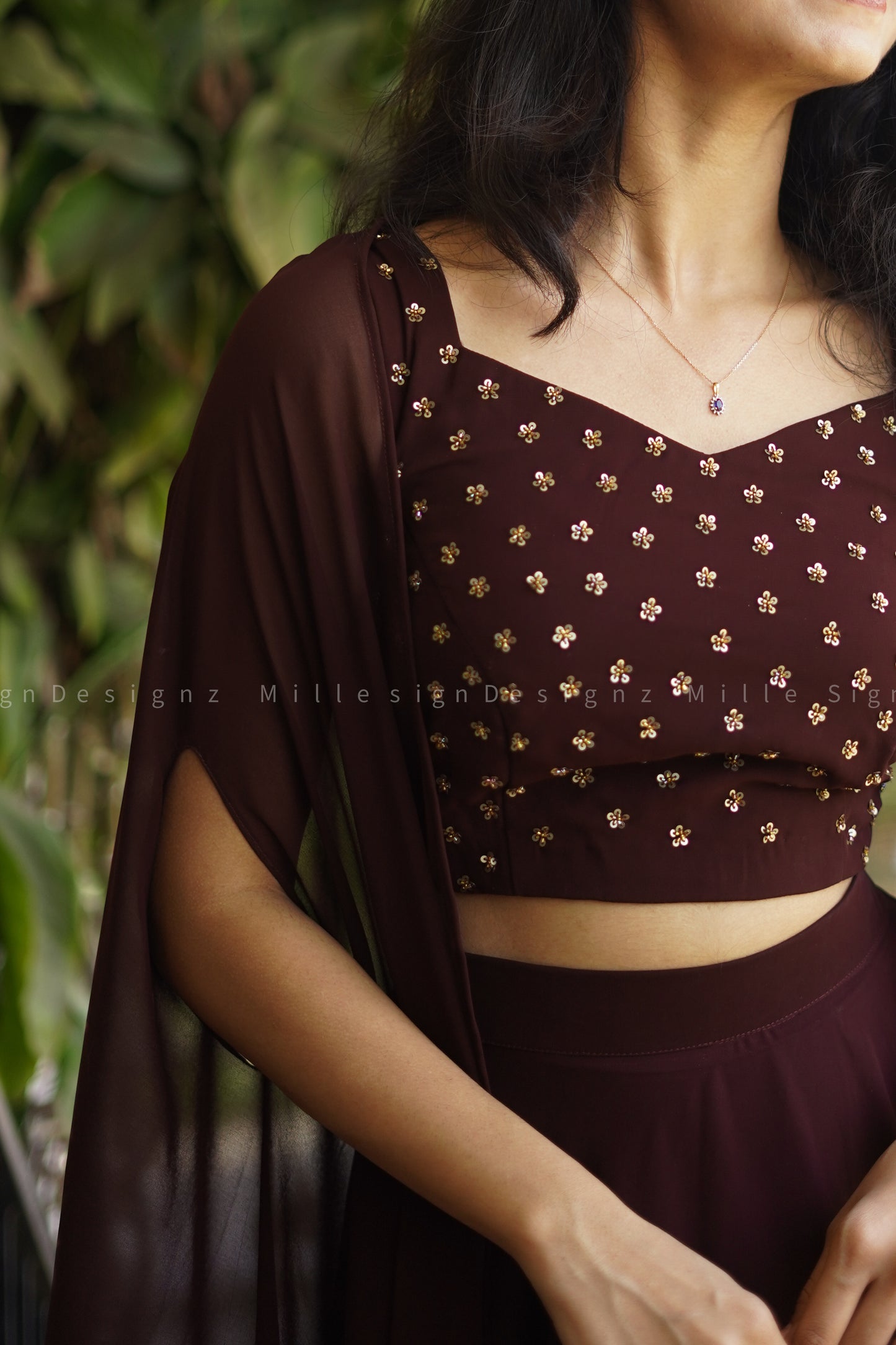Skirt Crop Top Shrug (MSD-026)