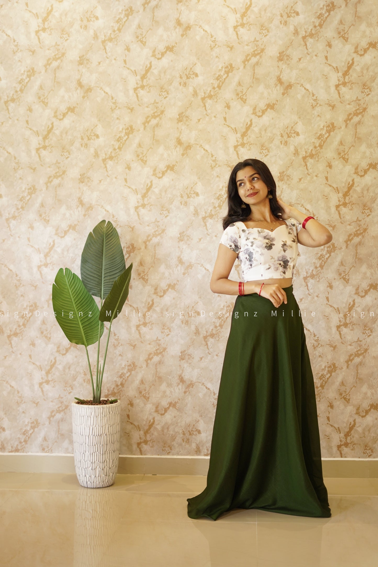 Skirt and Crop Top (MSD-018)