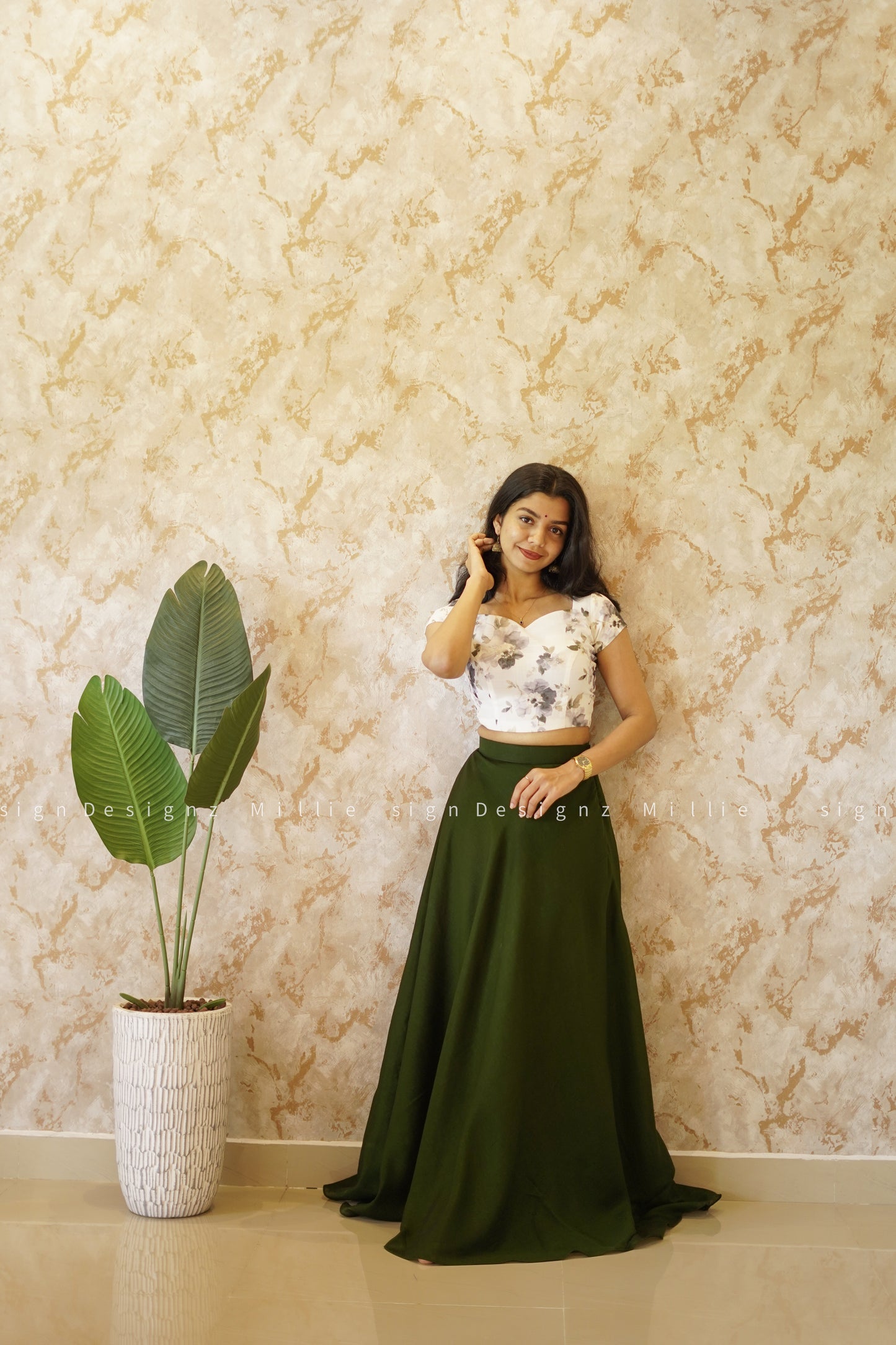 Skirt and Crop Top (MSD-018)