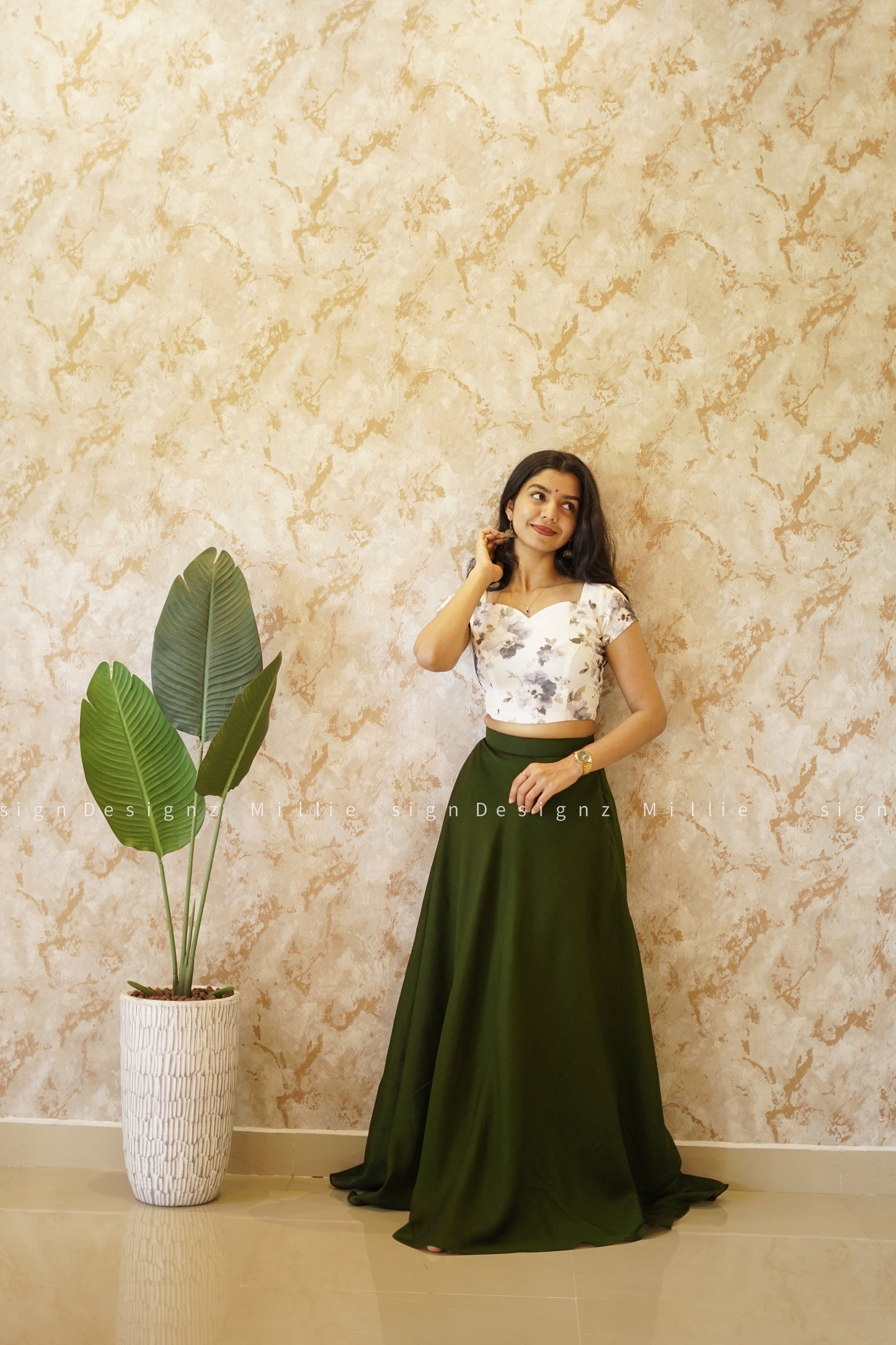 Skirt and Crop Top (MSD-018)