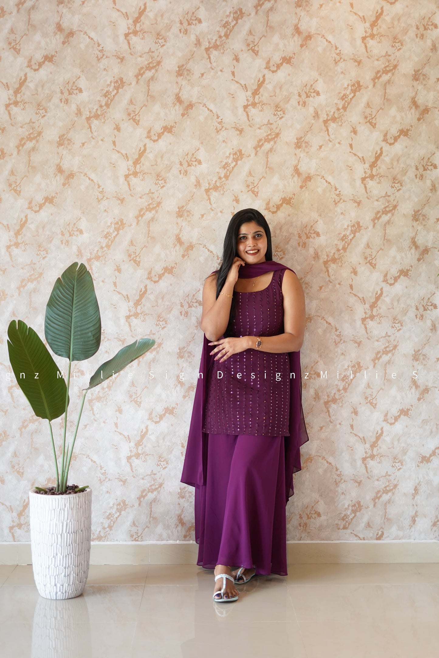 Sharara Three Piece (MSD-056)
