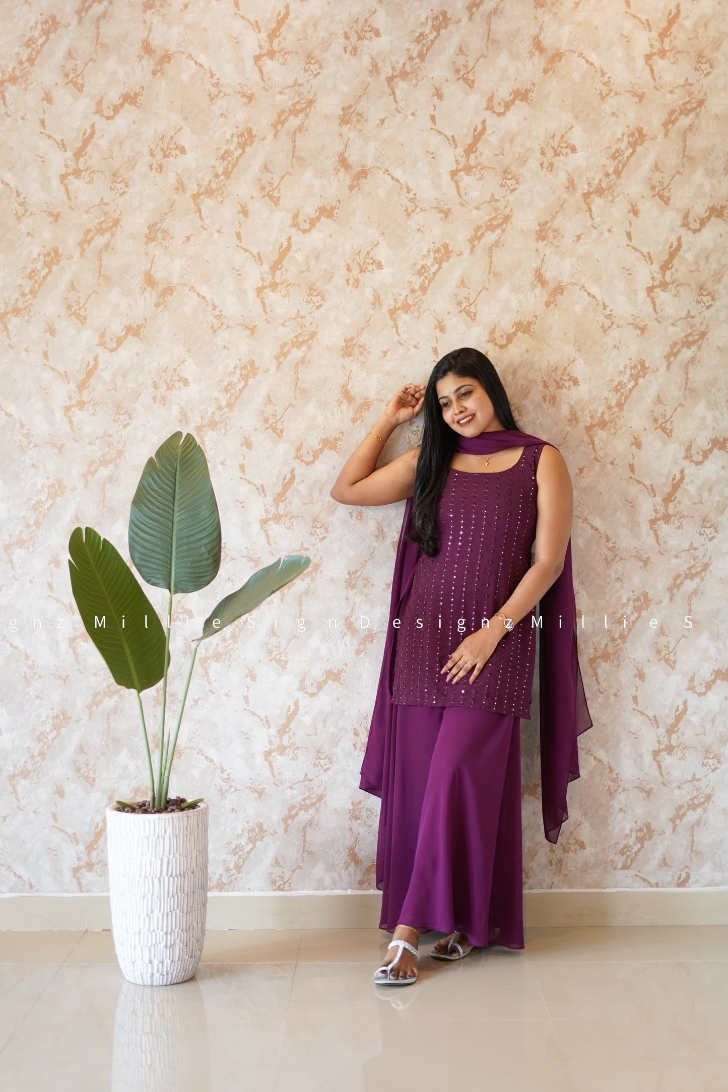 Sharara Three Piece (MSD-056)