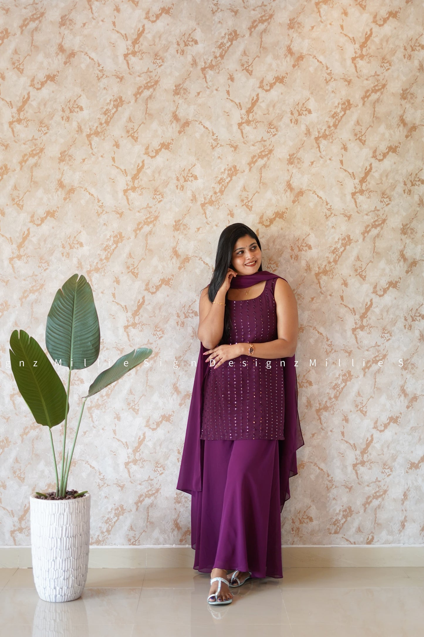 Sharara Three Piece (MSD-056)