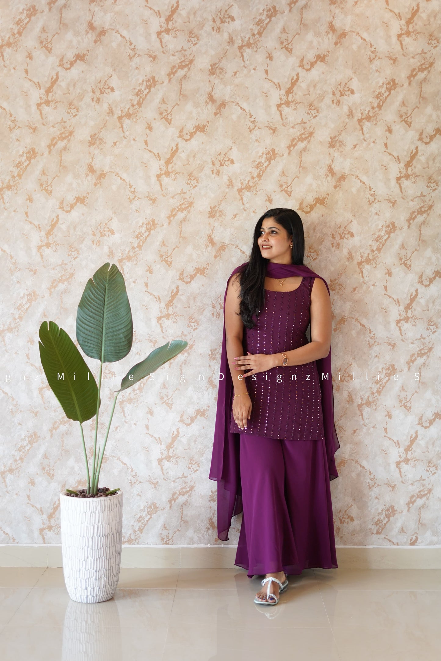 Sharara Three Piece (MSD-056)