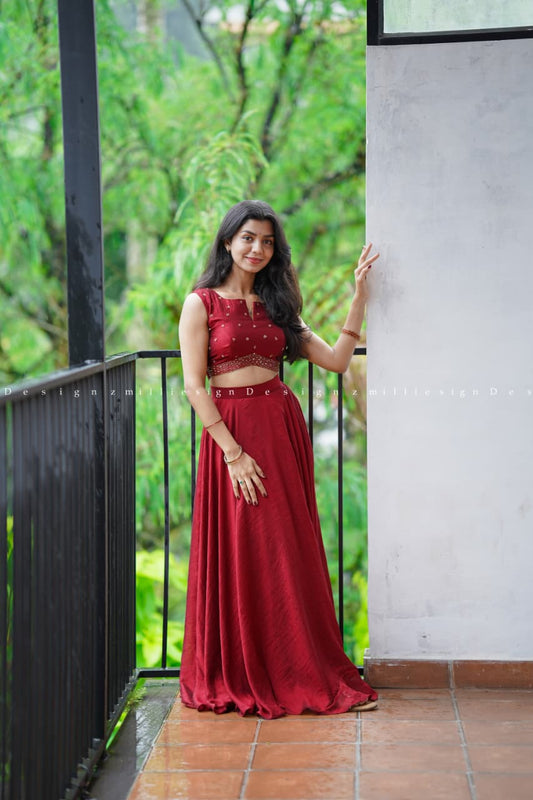 Skirt and Crop Top (MSD-075)