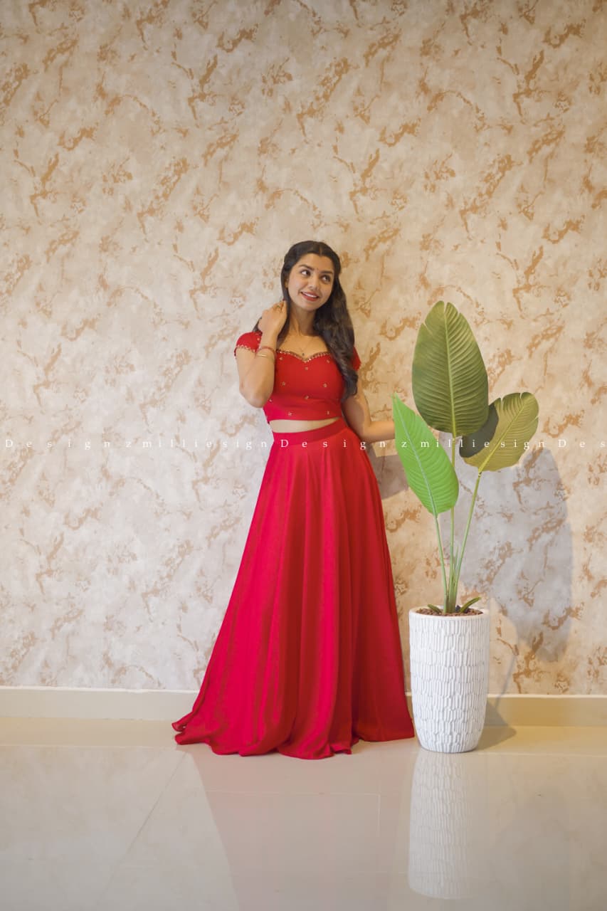 Skirt and Crop Top (MSD-083)  Millie Sign Designz