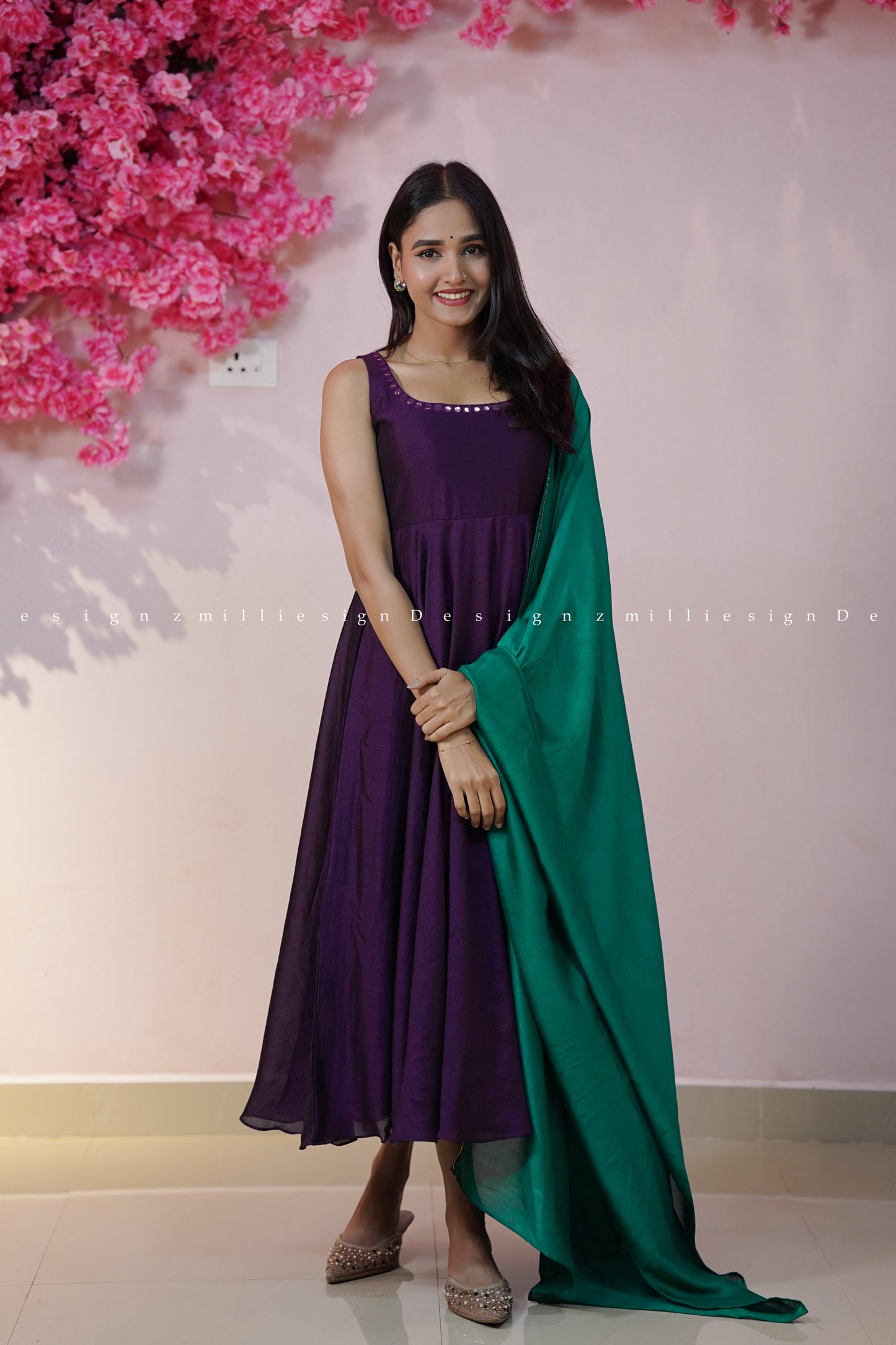 Two Piece Anarkali with Dupatta (MSD-177)