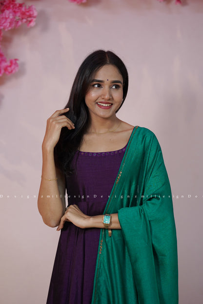 Two Piece Anarkali with Dupatta (MSD-177)