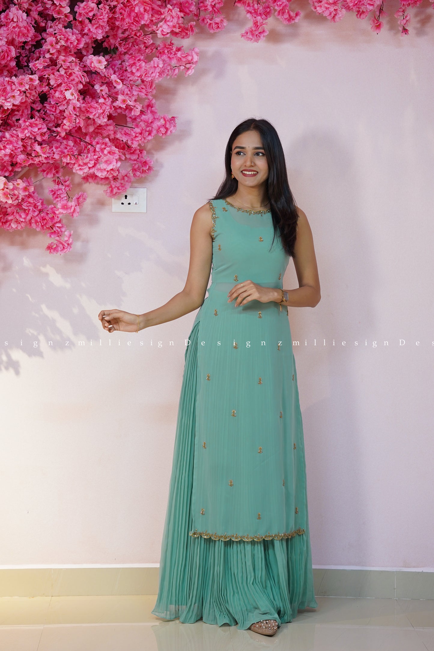 Three Piece Set Skirt, Crop Top and Jacket (MSD-179)
