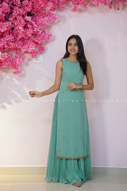 Three Piece Set Skirt, Crop Top and Jacket (MSD-179)