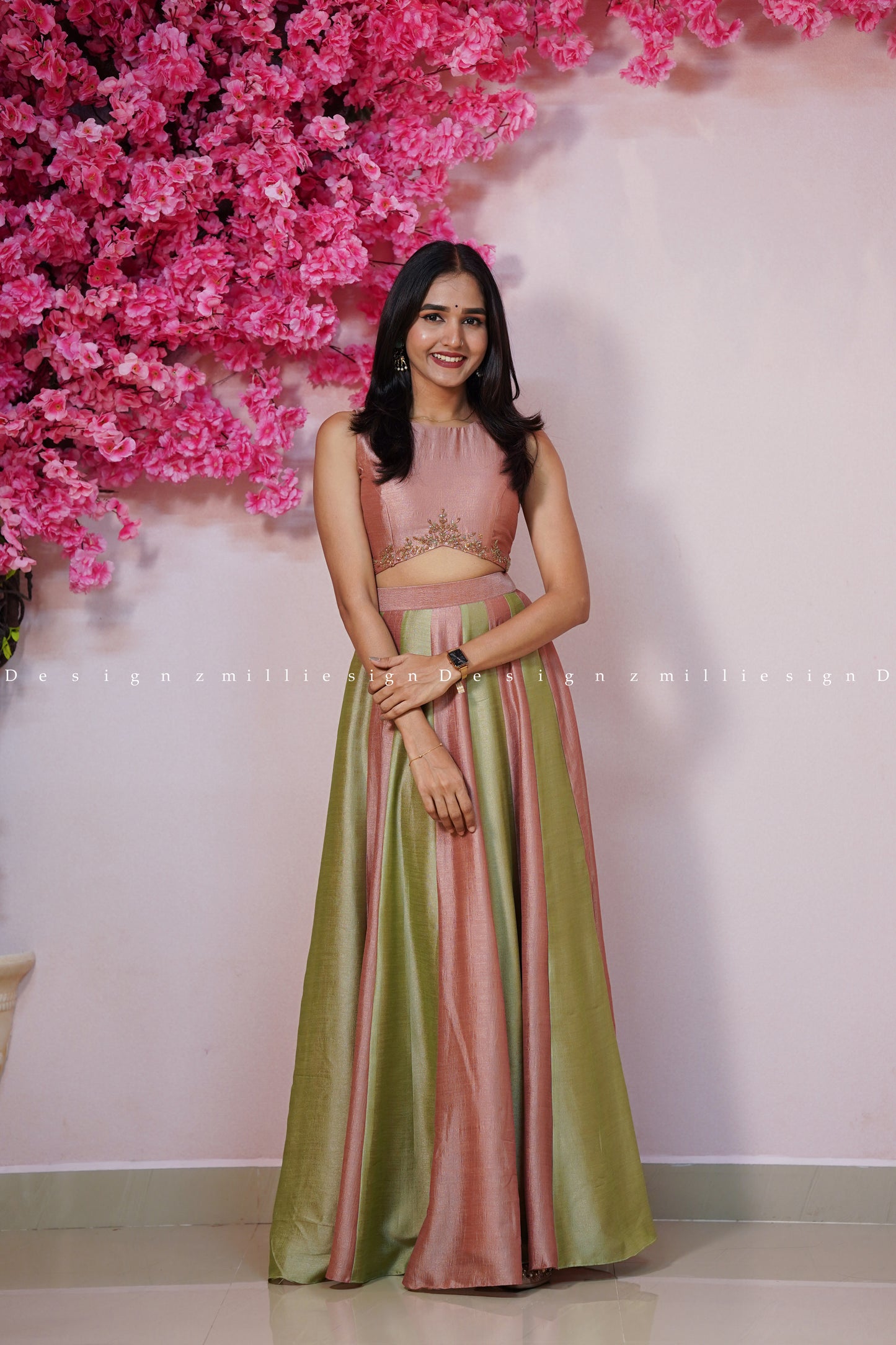 Two Piece Skirt and Crop Top (MSD-162)