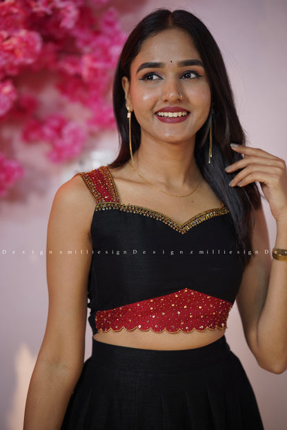Two Piece Skirt and Crop Top (MSD-149)