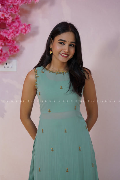 Three Piece Set Skirt, Crop Top and Jacket (MSD-179)