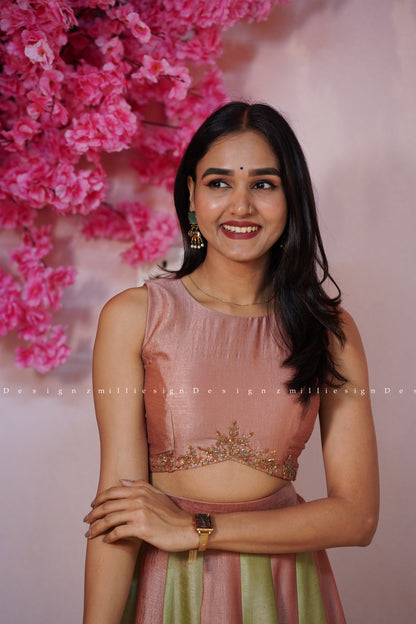 Two Piece Skirt and Crop Top (MSD-162)