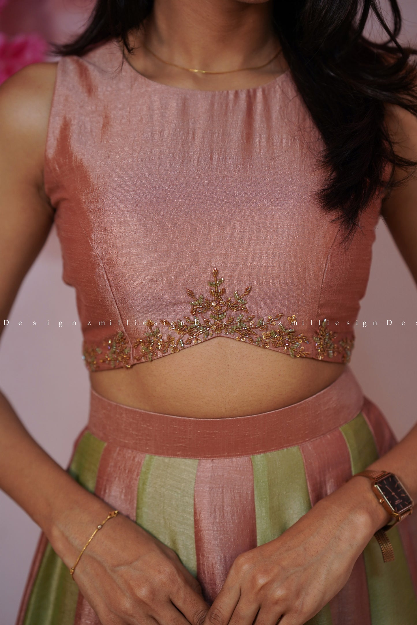Two Piece Skirt and Crop Top (MSD-162)