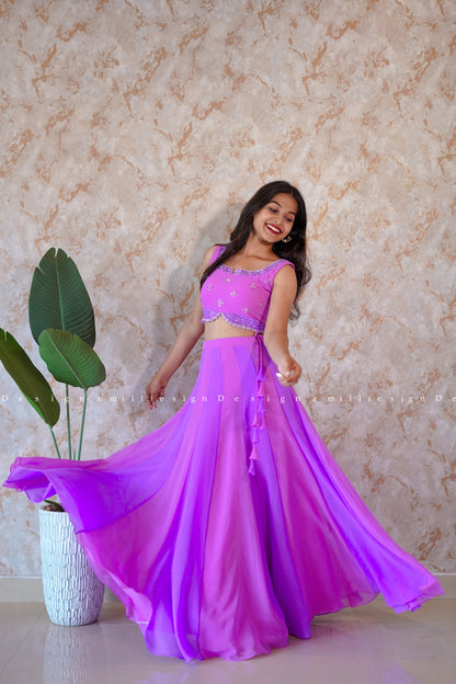 Skirt and Crop Top (MSD-124)
