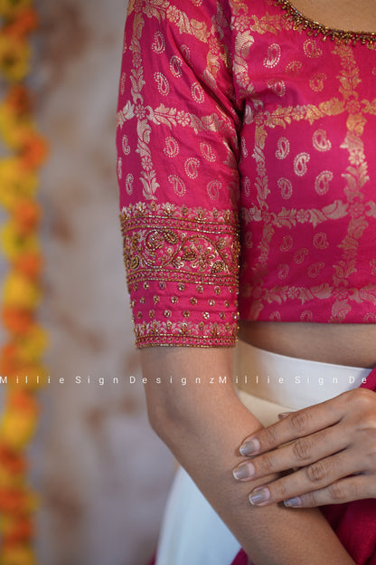 Skirt Crop Top and Dupatta (MSD-140)