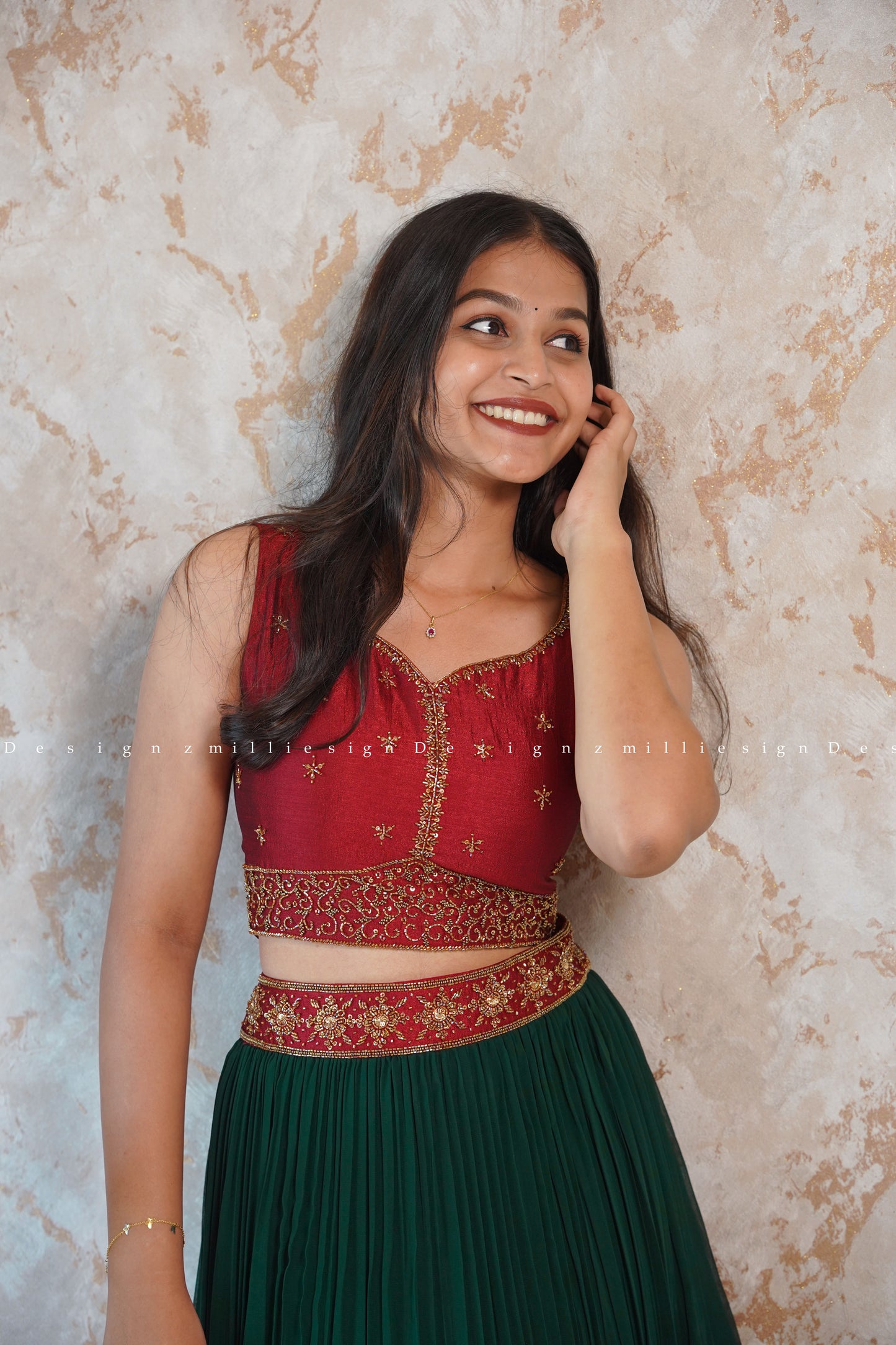 Two Piece Skirt and Crop Top (MSD-134)