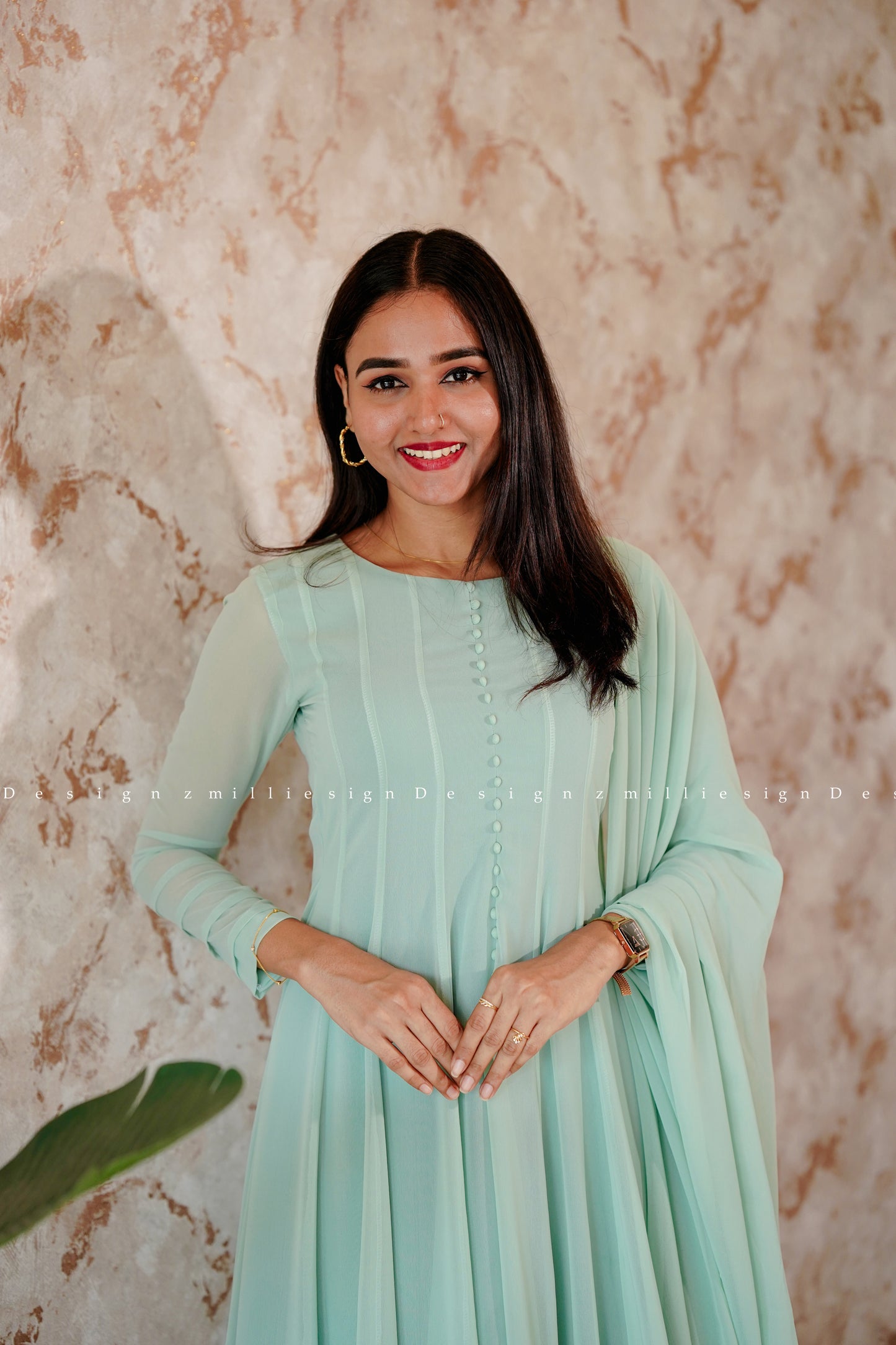 Three Piece Panel Cut Anarkali (MSD-112)