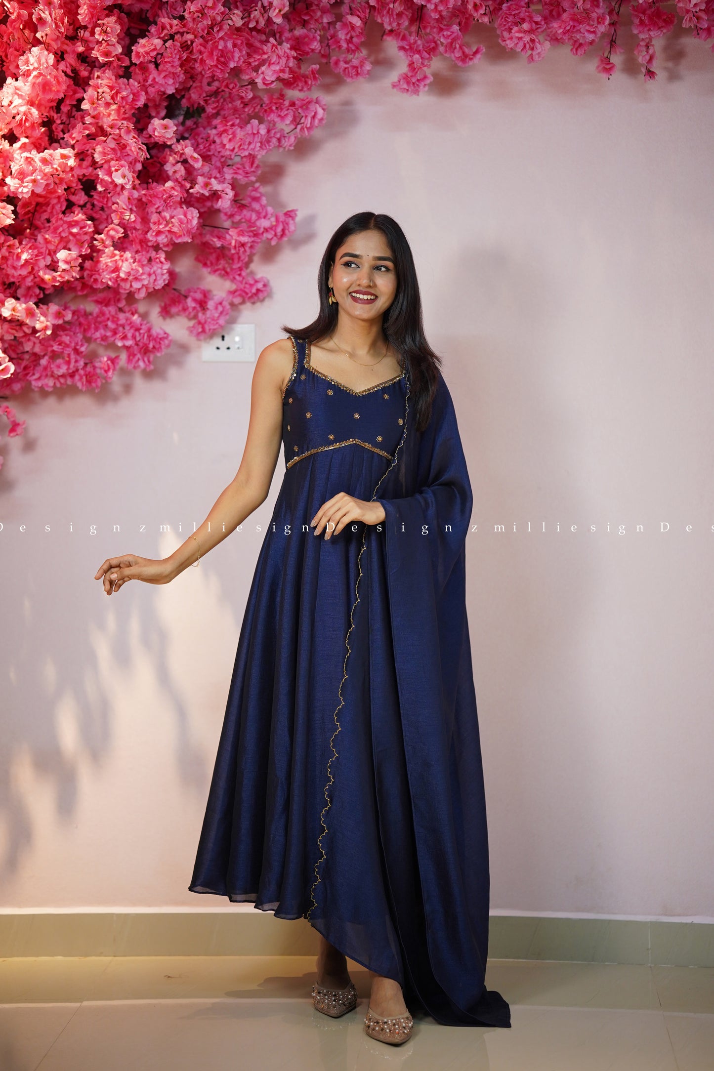 Two Piece Panel Cut Anarkali with Dupatta (MSD-148)
