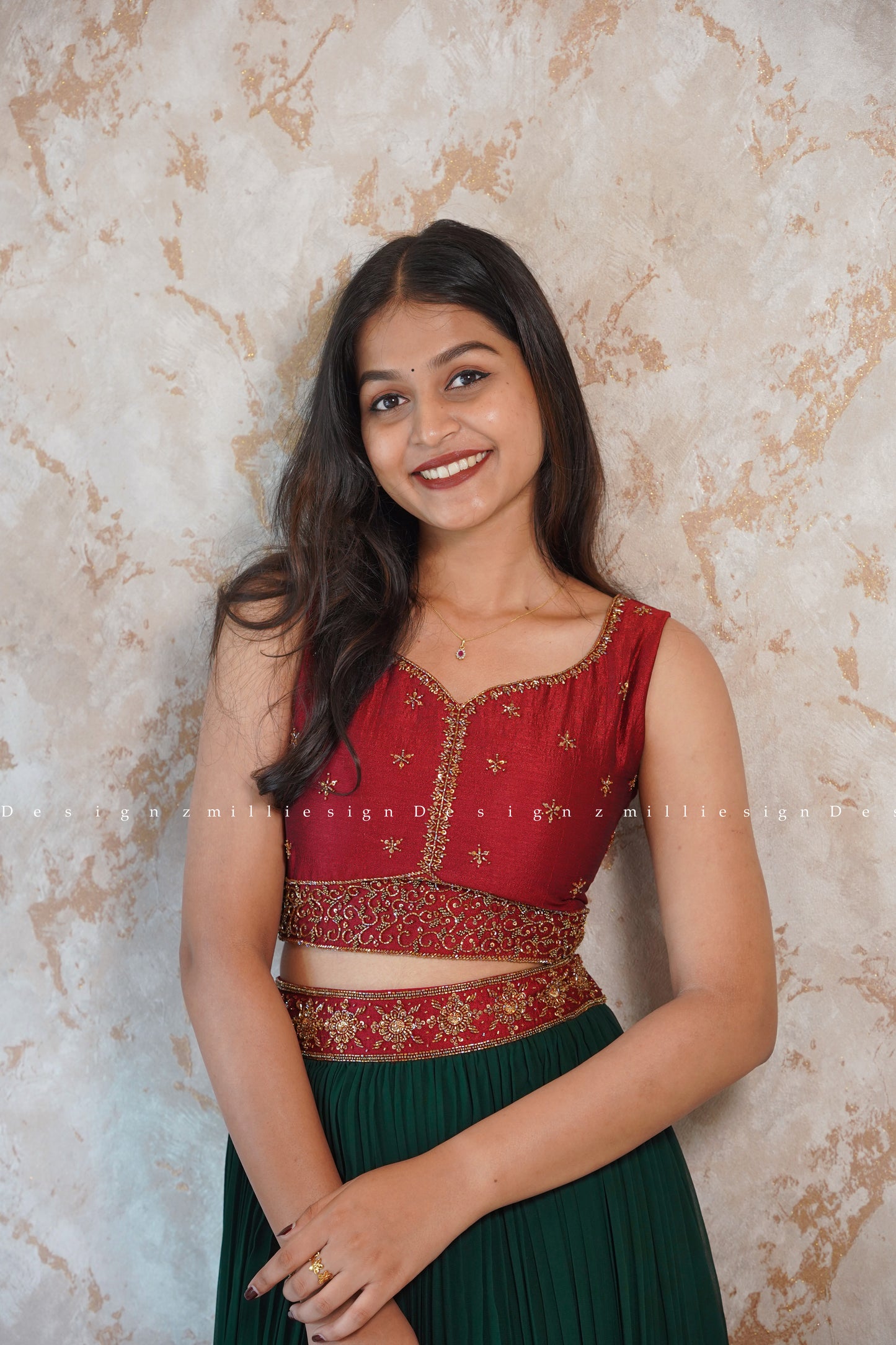 Two Piece Skirt and Crop Top (MSD-134)