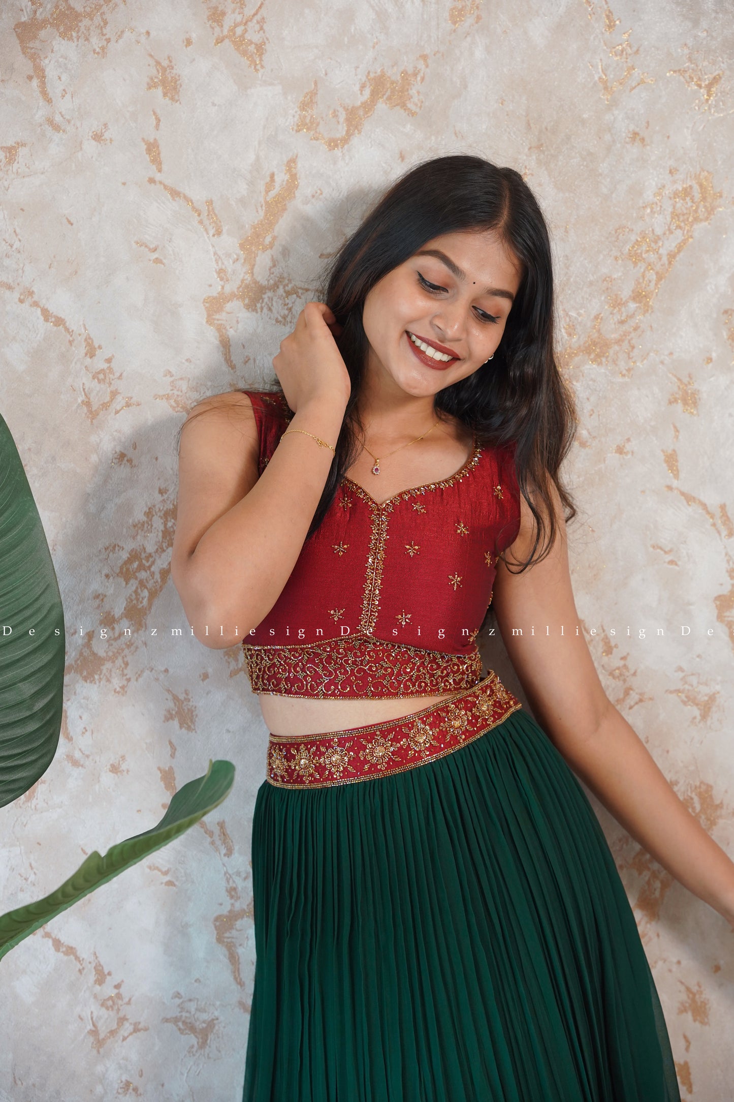 Two Piece Skirt and Crop Top (MSD-134)