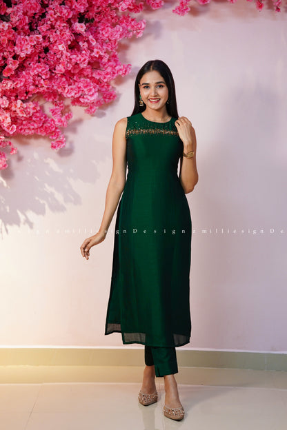 Two Piece Set Anarkali with Dupatta (MSD-194)
