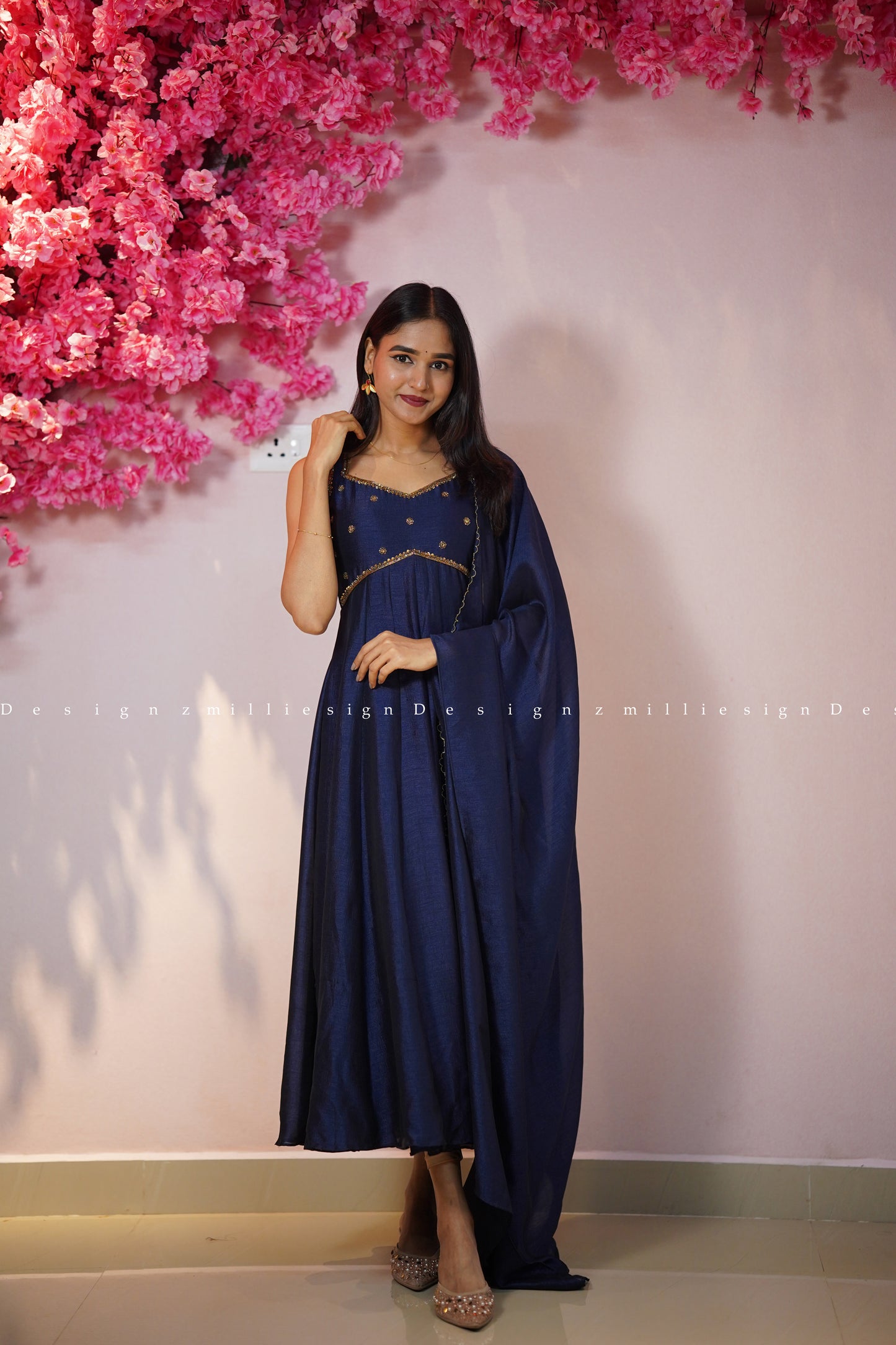 Two Piece Panel Cut Anarkali with Dupatta (MSD-148)