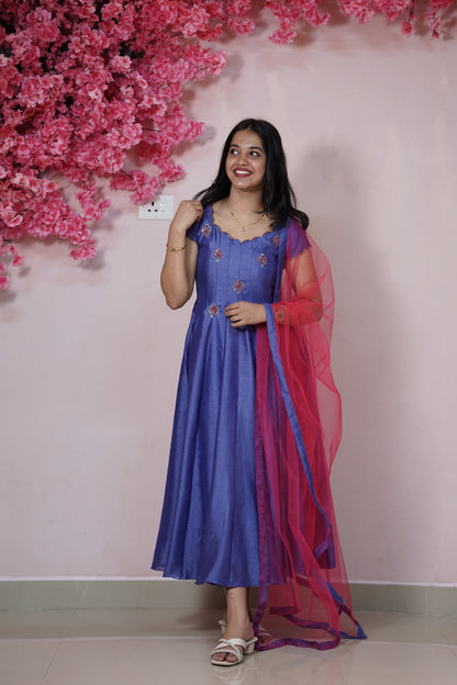 Two Piece Anarkali with Dupatta (MSD-168)