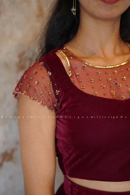 Skirt and Crop Top (MSD-086)