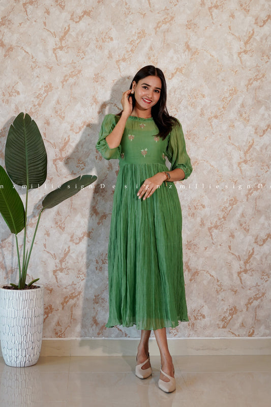 Premium Mul Chanderi Frock (MSD-100)