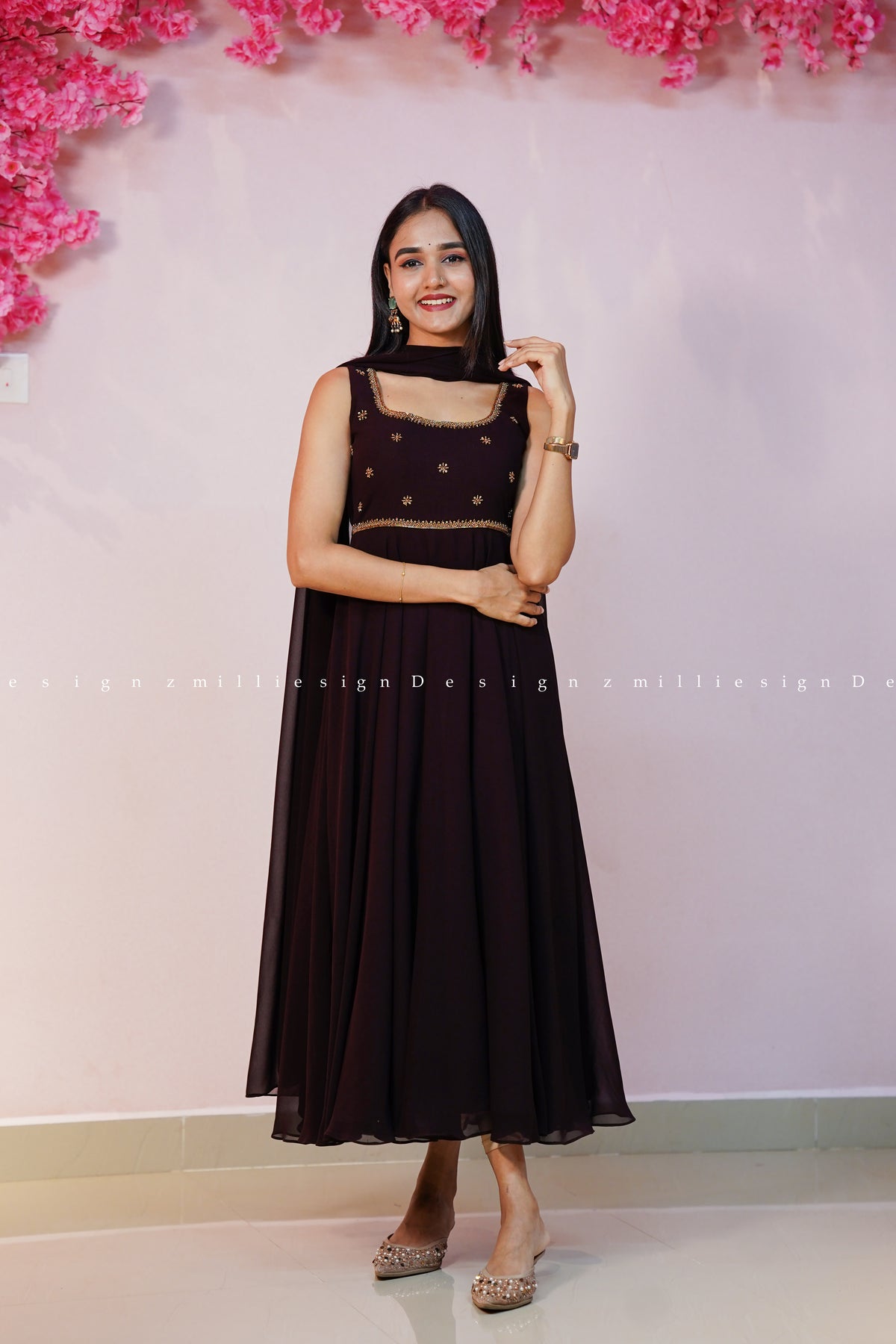 Two Piece Anarkali with Dupatta (MSD-190)