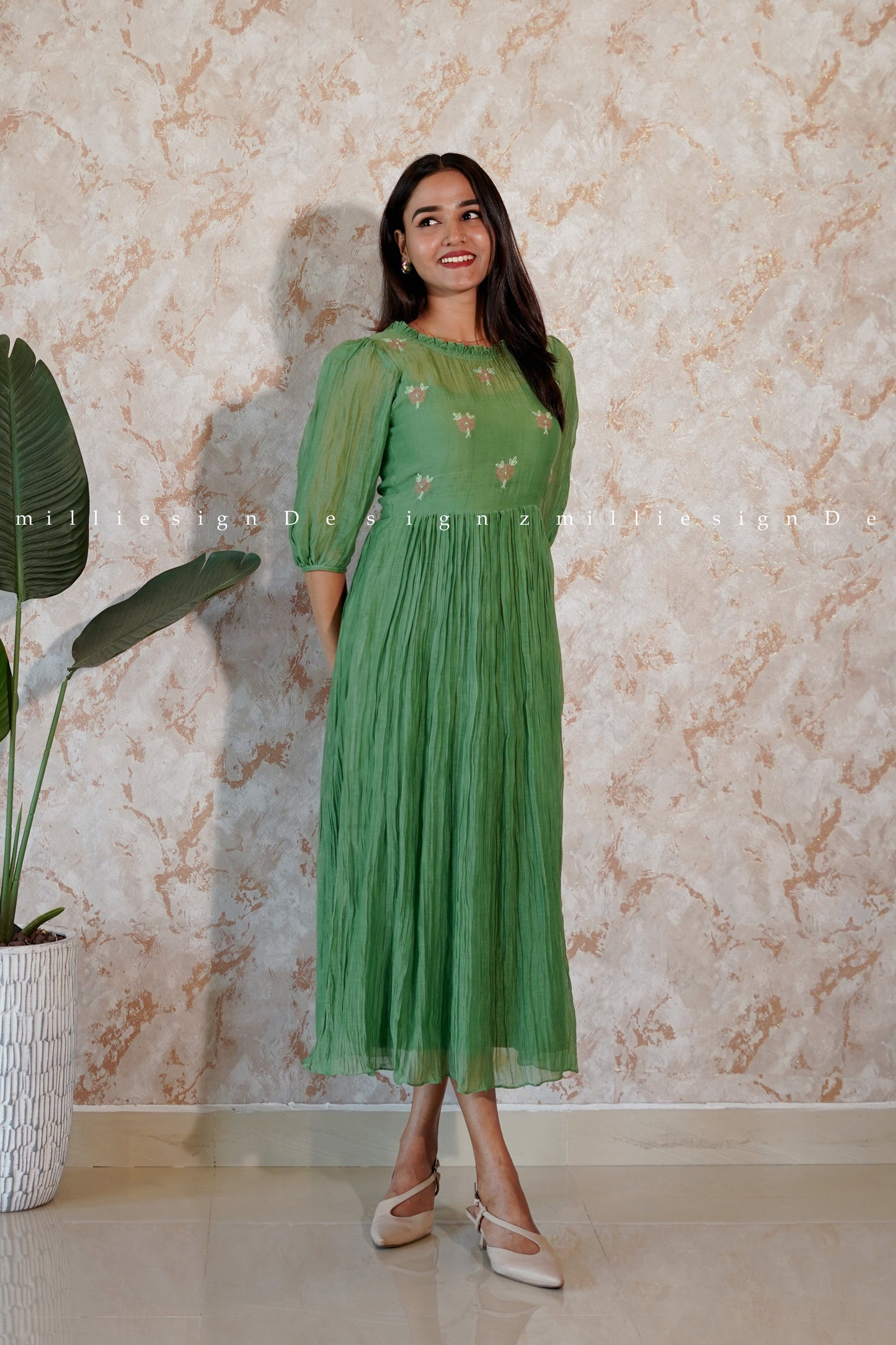 Premium Mul Chanderi Frock (MSD-100)