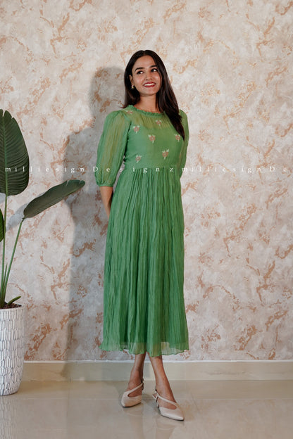 Premium Mul Chanderi Frock (MSD-100)