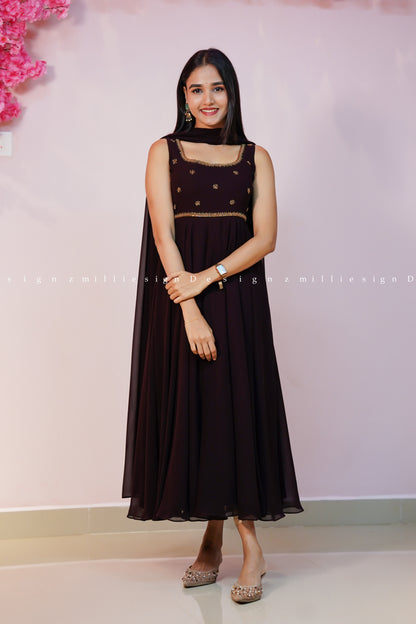 Two Piece Anarkali with Dupatta (MSD-190)