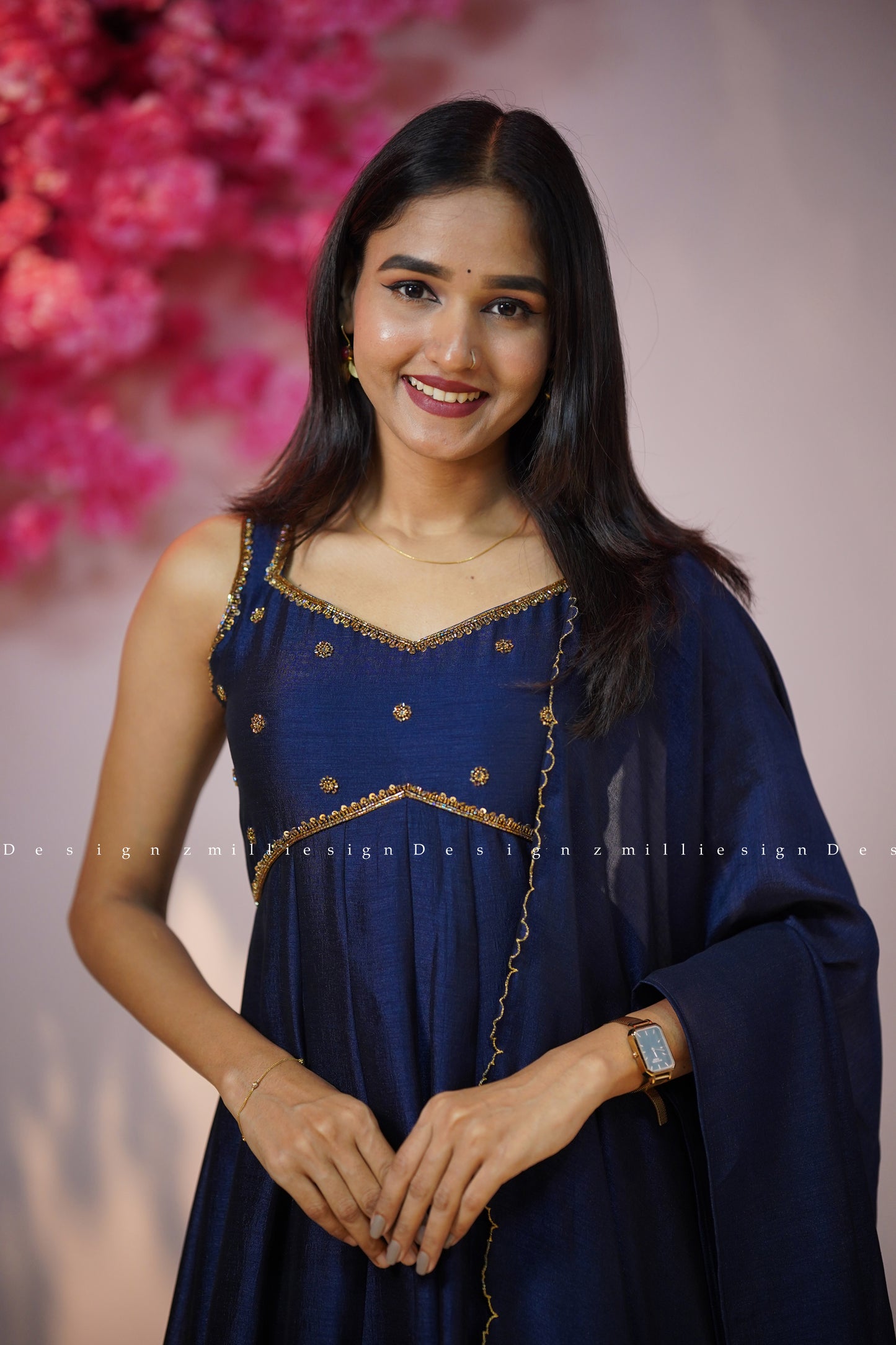 Two Piece Panel Cut Anarkali with Dupatta (MSD-148)