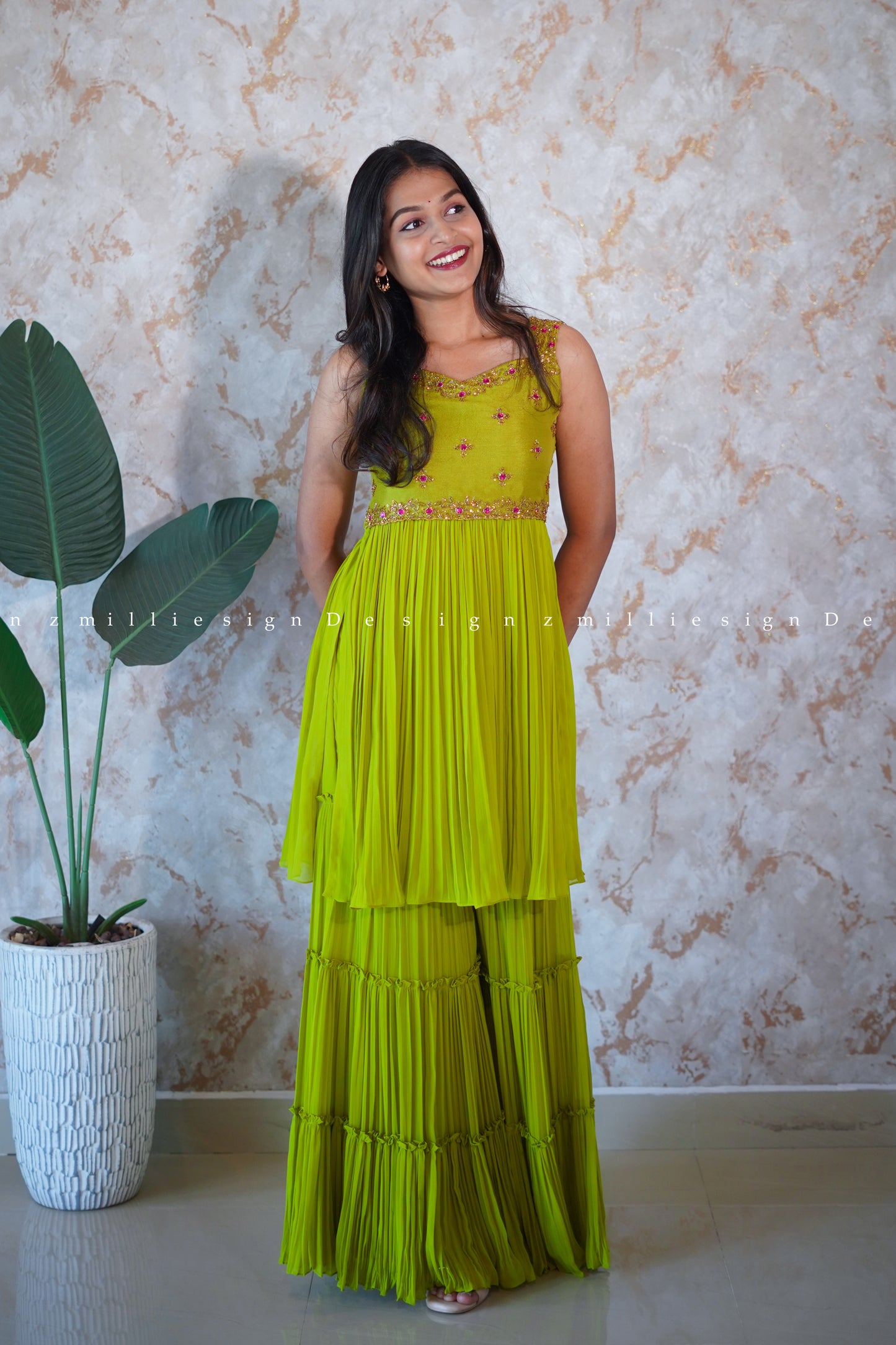 Two Piece Set Sharara (MSD-123)
