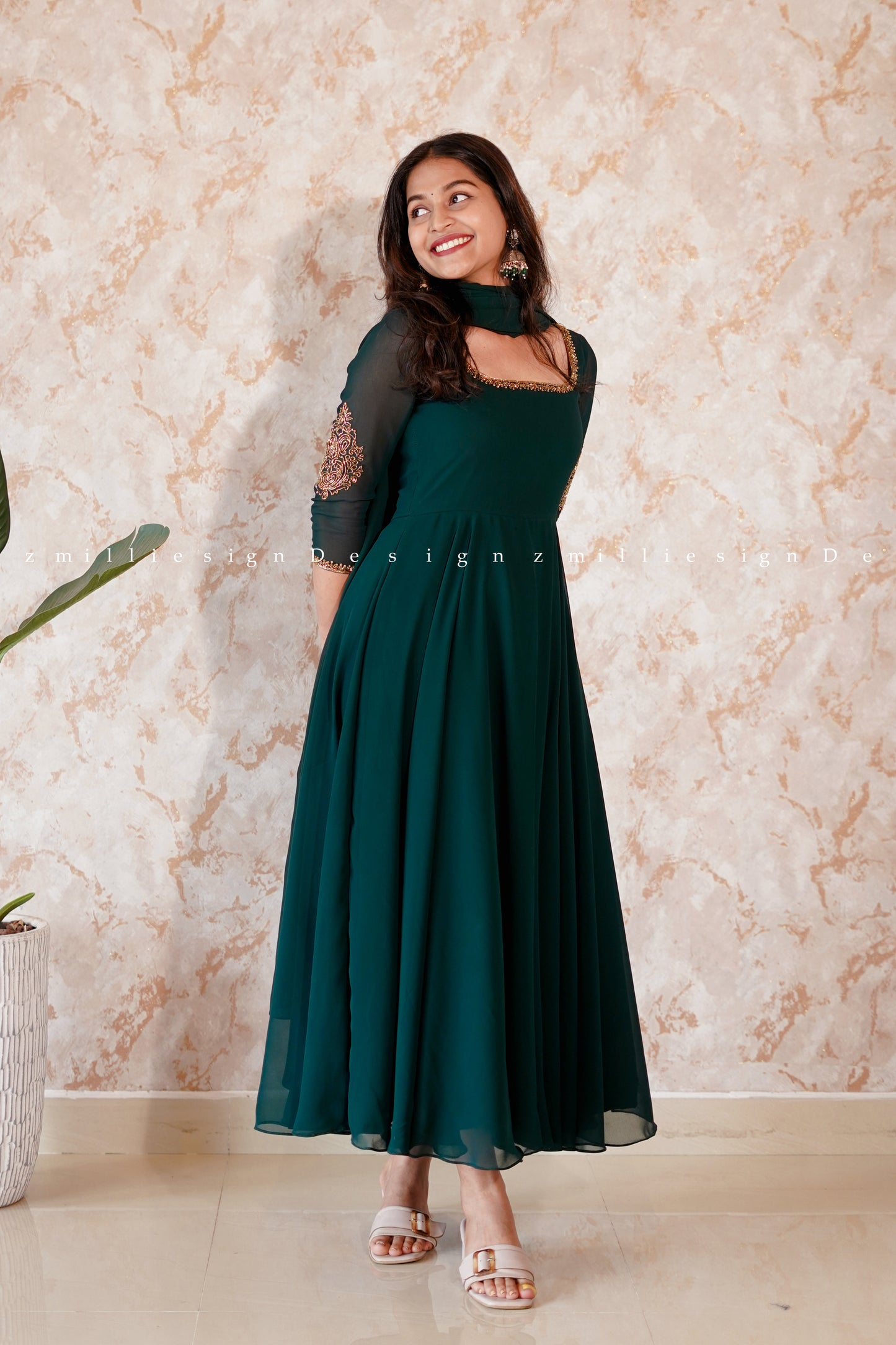 Two Piece Designer Anarkali (MSD-113)