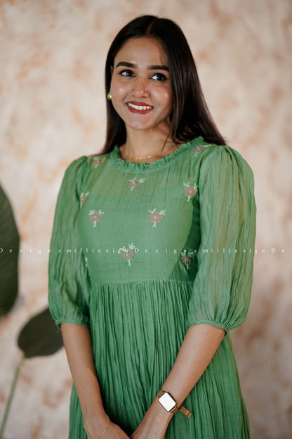 Premium Mul Chanderi Frock (MSD-100)