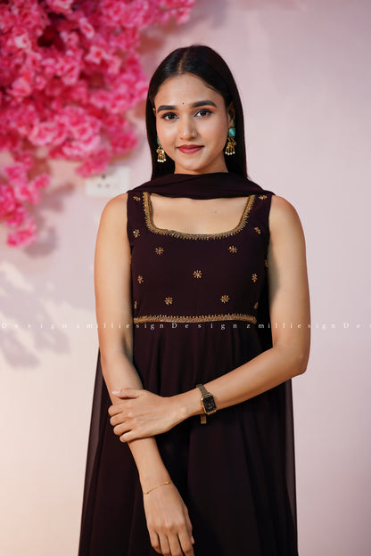 Two Piece Anarkali with Dupatta (MSD-190)