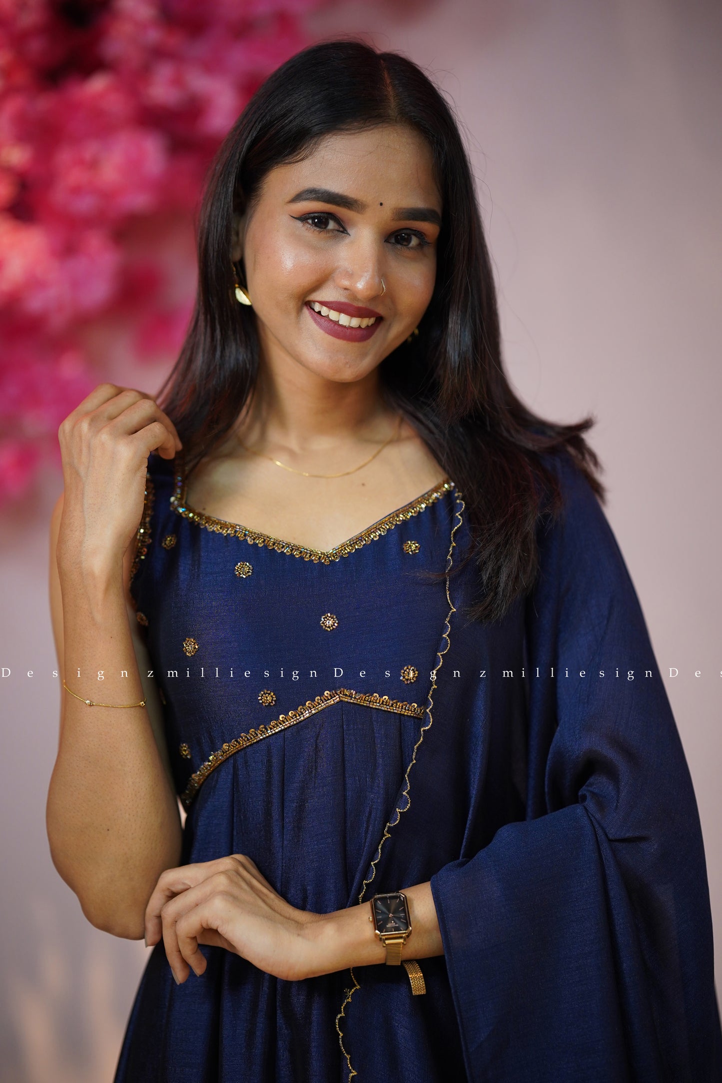Two Piece Panel Cut Anarkali with Dupatta (MSD-148)