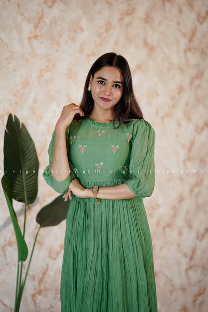 Premium Mul Chanderi Frock (MSD-100)