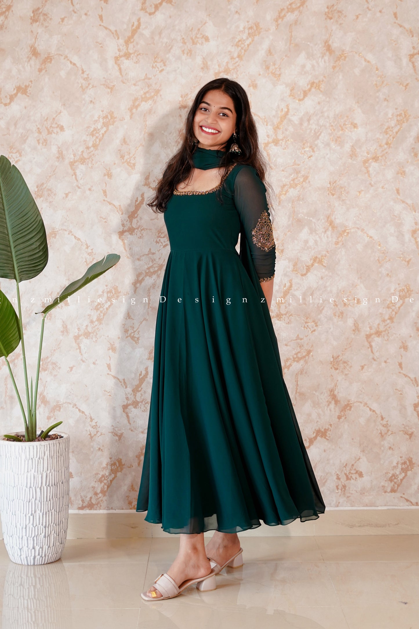 Two Piece Designer Anarkali (MSD-113)