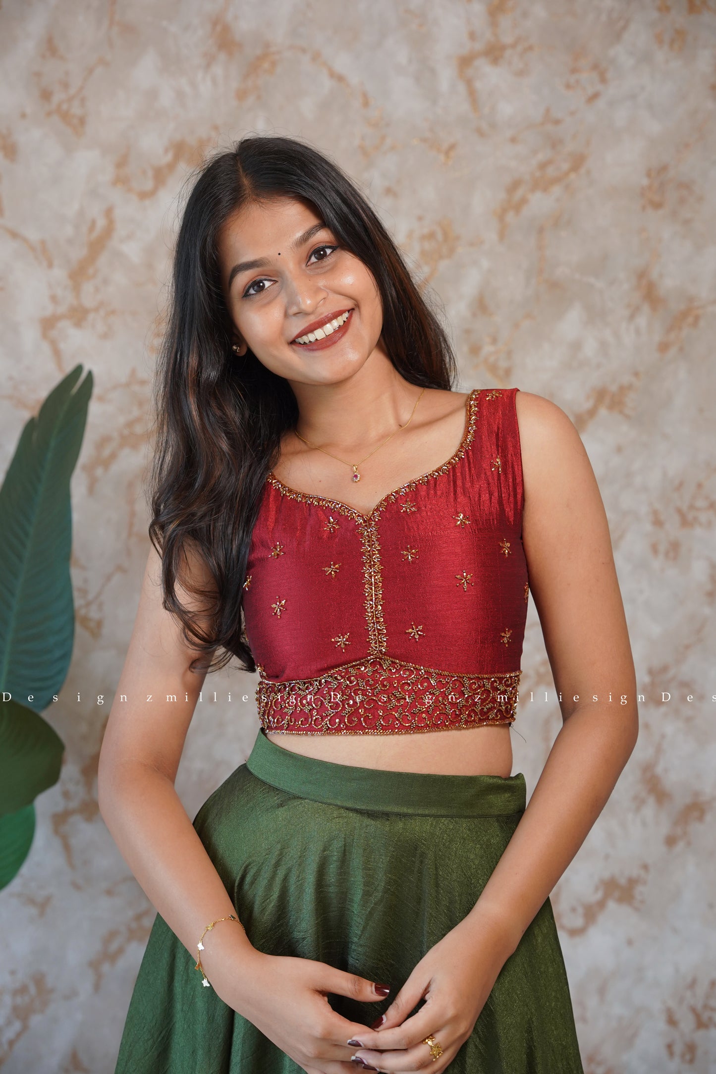 Two Piece Skirt and Crop Top (MSD-135)
