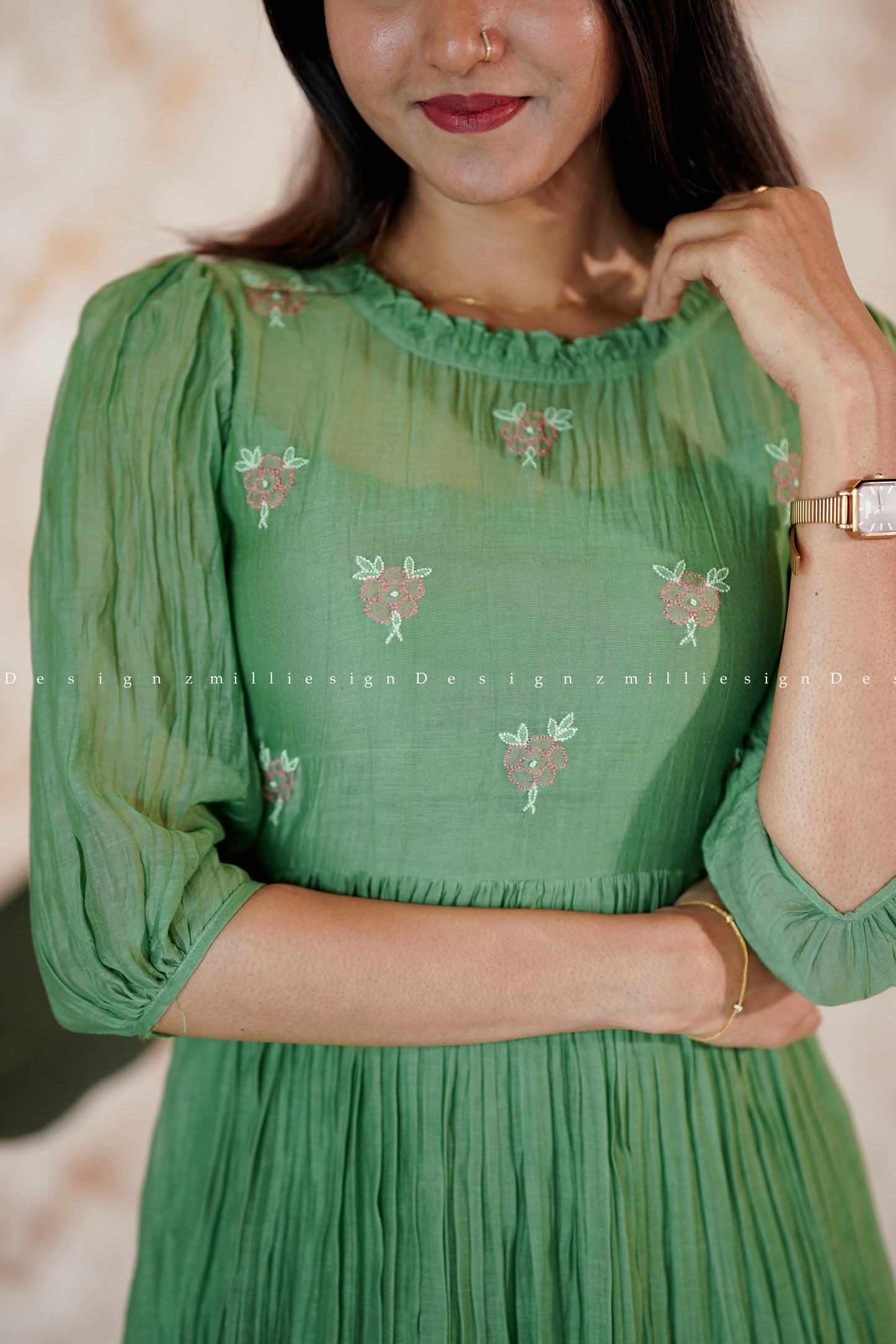 Premium Mul Chanderi Frock (MSD-100)